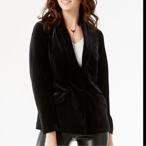 NEW INC Velvet Blazer XL Black